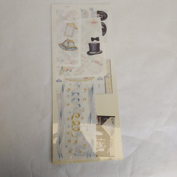 Creative Memories Collection Wedding Bouquet Paper Sticker Kit Pack Elegant 2002 - Picture 10 of 16